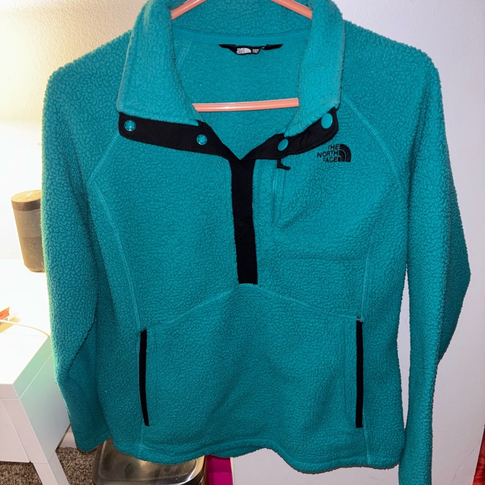 The North Face Teal Fleece Pullover